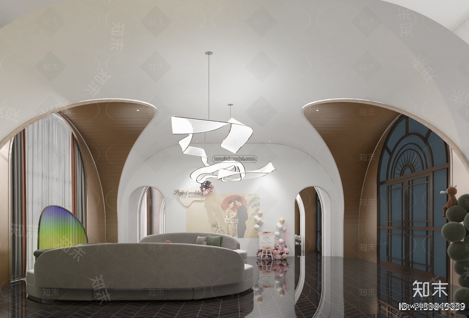 3D Model of Wedding Hall – 3D Scene – 097 – VRAY - thumbnail 3