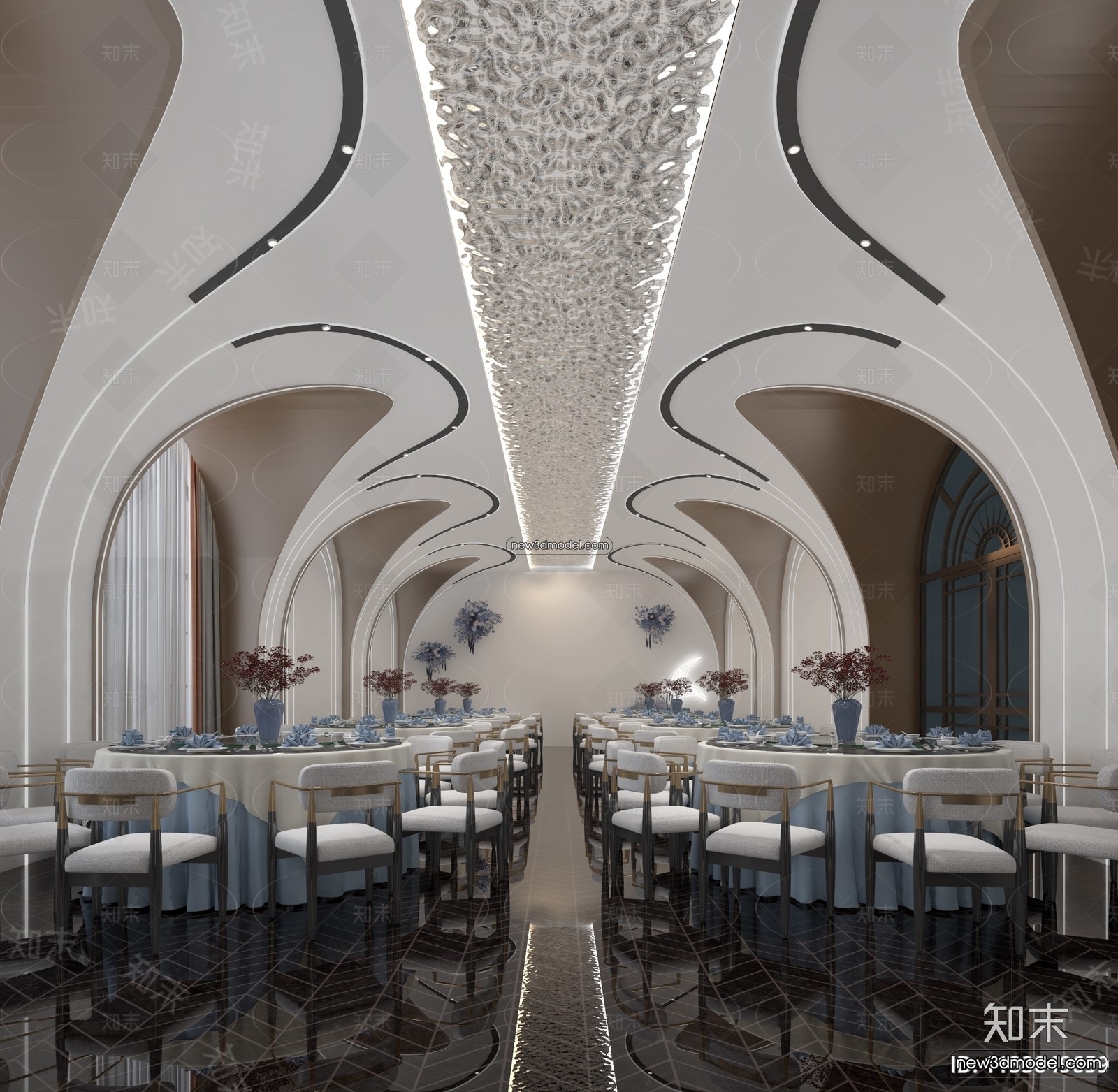 3D Model of Wedding Hall – 3D Scene – 097 – VRAY - thumbnail 2