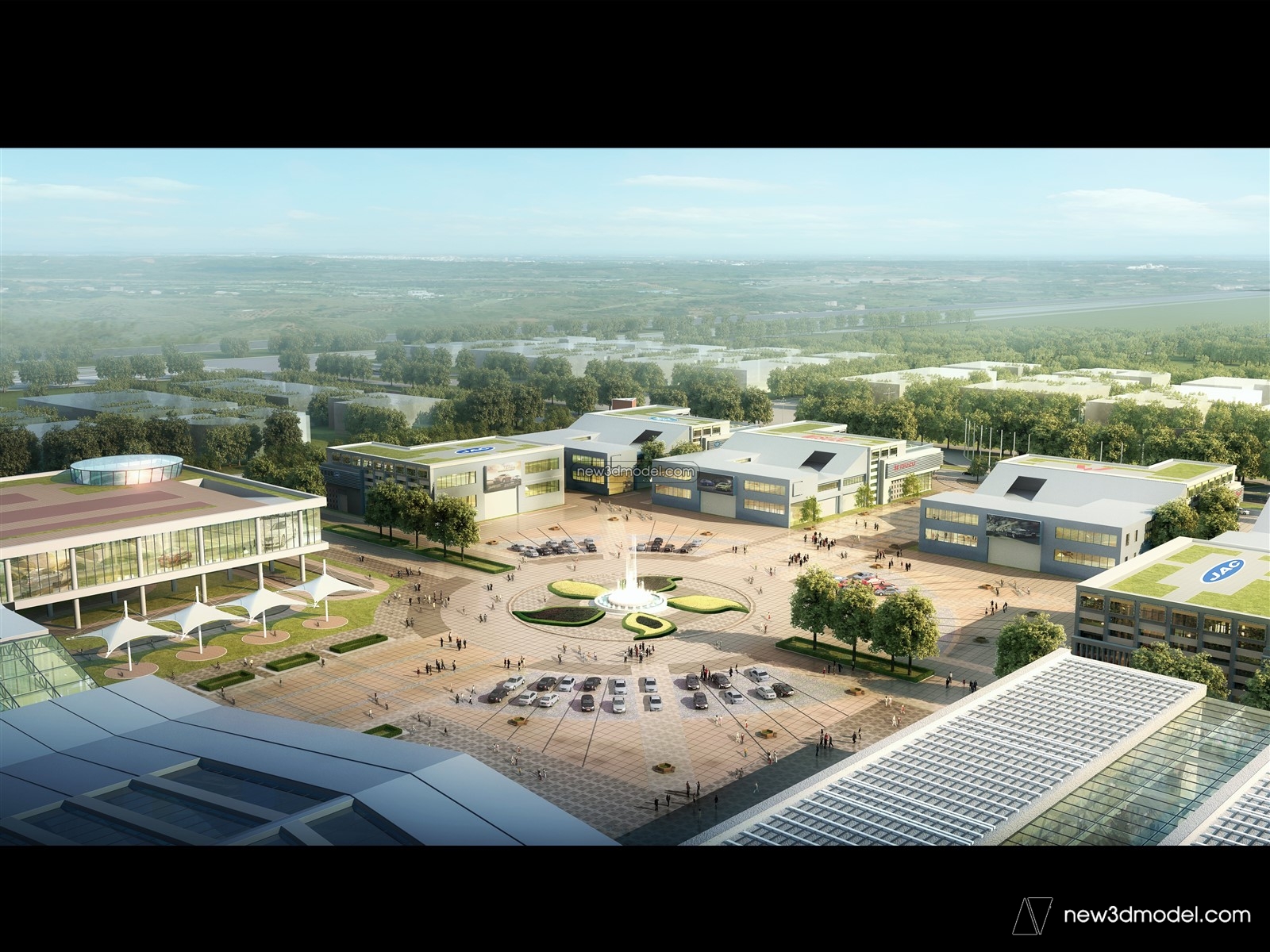 Exterior 3D Models of Factory – 3D Scene – 049 – VRAY - thumbnail 2