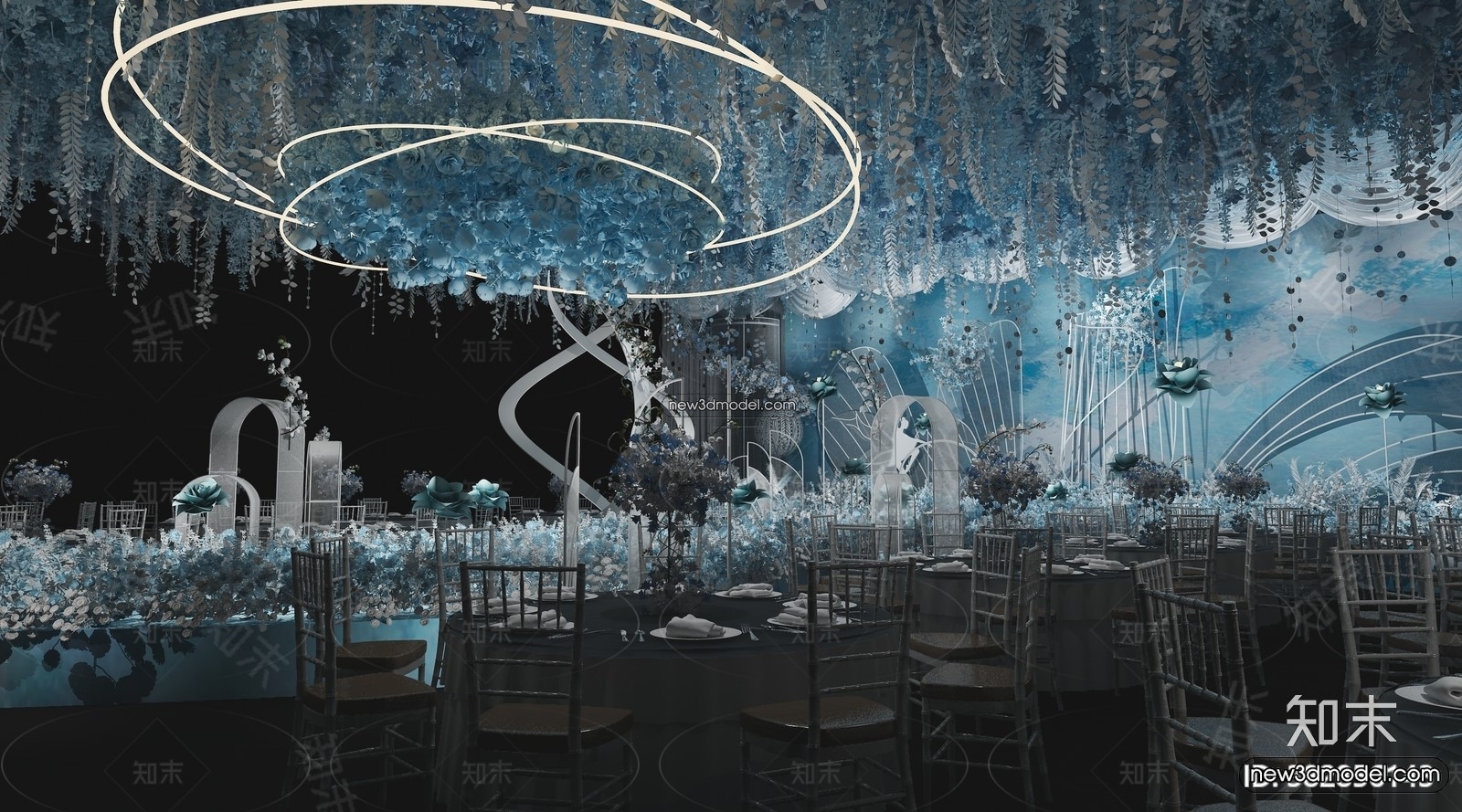 3D Model of Wedding Hall – 3D Scene – 108 – VRAY - thumbnail 3