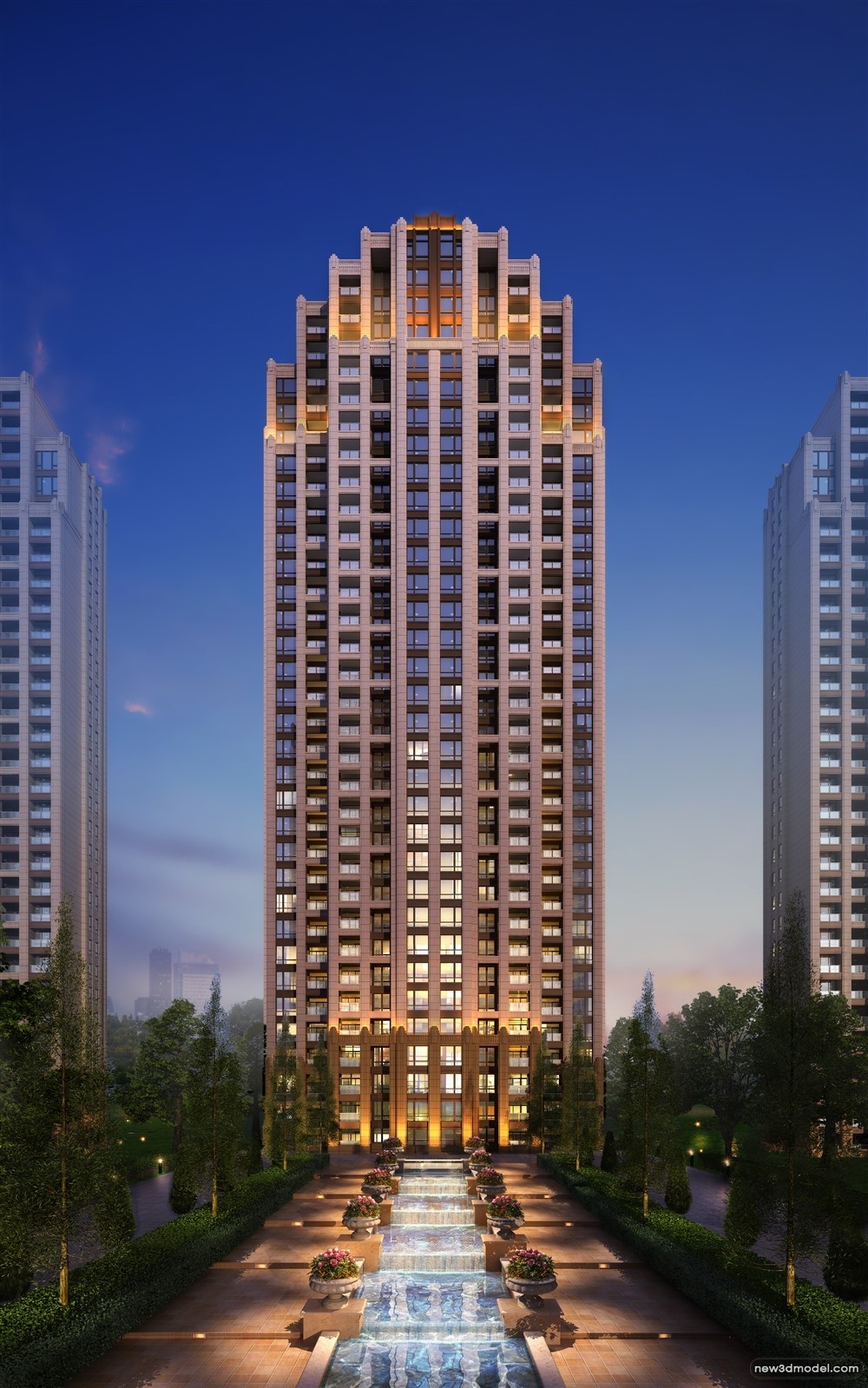 3D Models of Commercial Building – Exterior 3D Scenes – 415 – VRAY - thumbnail 5