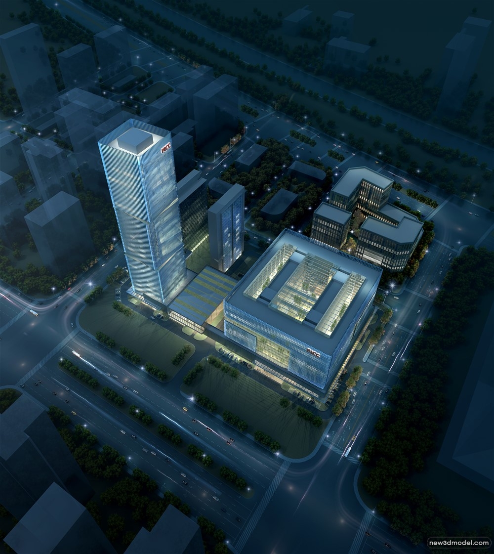 3D Models of Commercial Building – Exterior 3D Scenes – 582 – VRAY - thumbnail 2