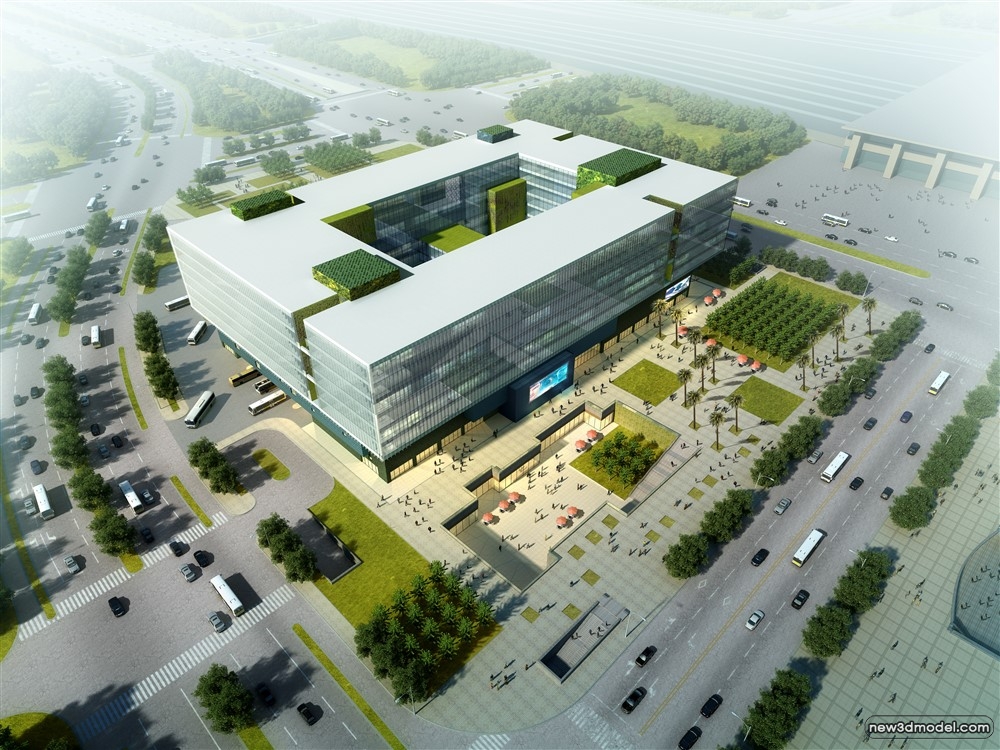 3D Models of Commercial Building – Exterior 3D Scenes – 584 – VRAY - thumbnail 5