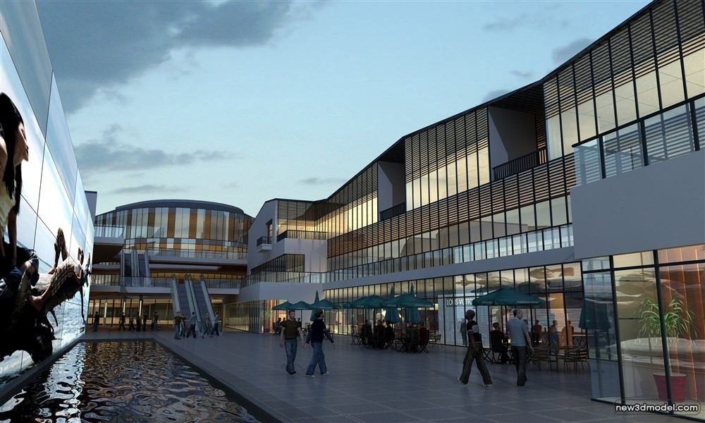 3D Models of Commercial Building – Exterior 3D Scenes – 417 – VRAY - thumbnail 4
