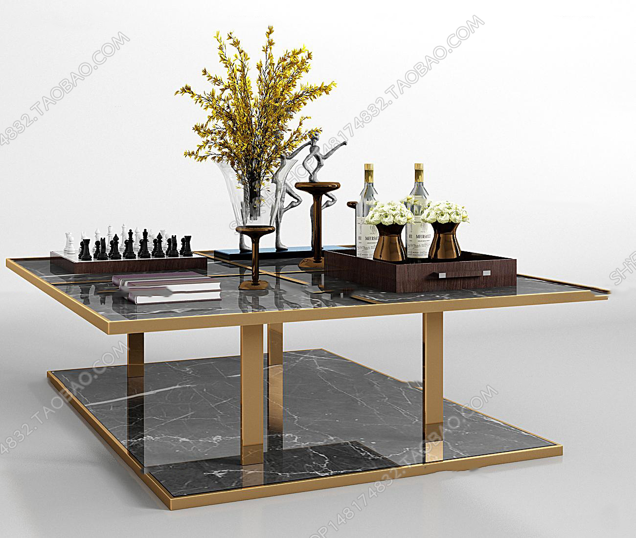 3DSKY MODELS – COFFEE TABLE 3D MODELS – 033 - thumbnail 1