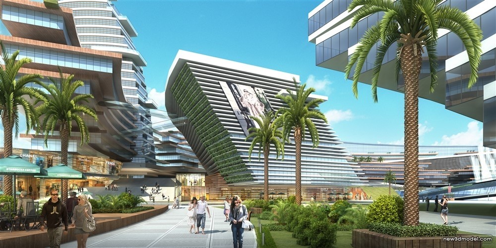 3D Models of Commercial Building – Exterior 3D Scenes – 420 – VRAY - thumbnail 5
