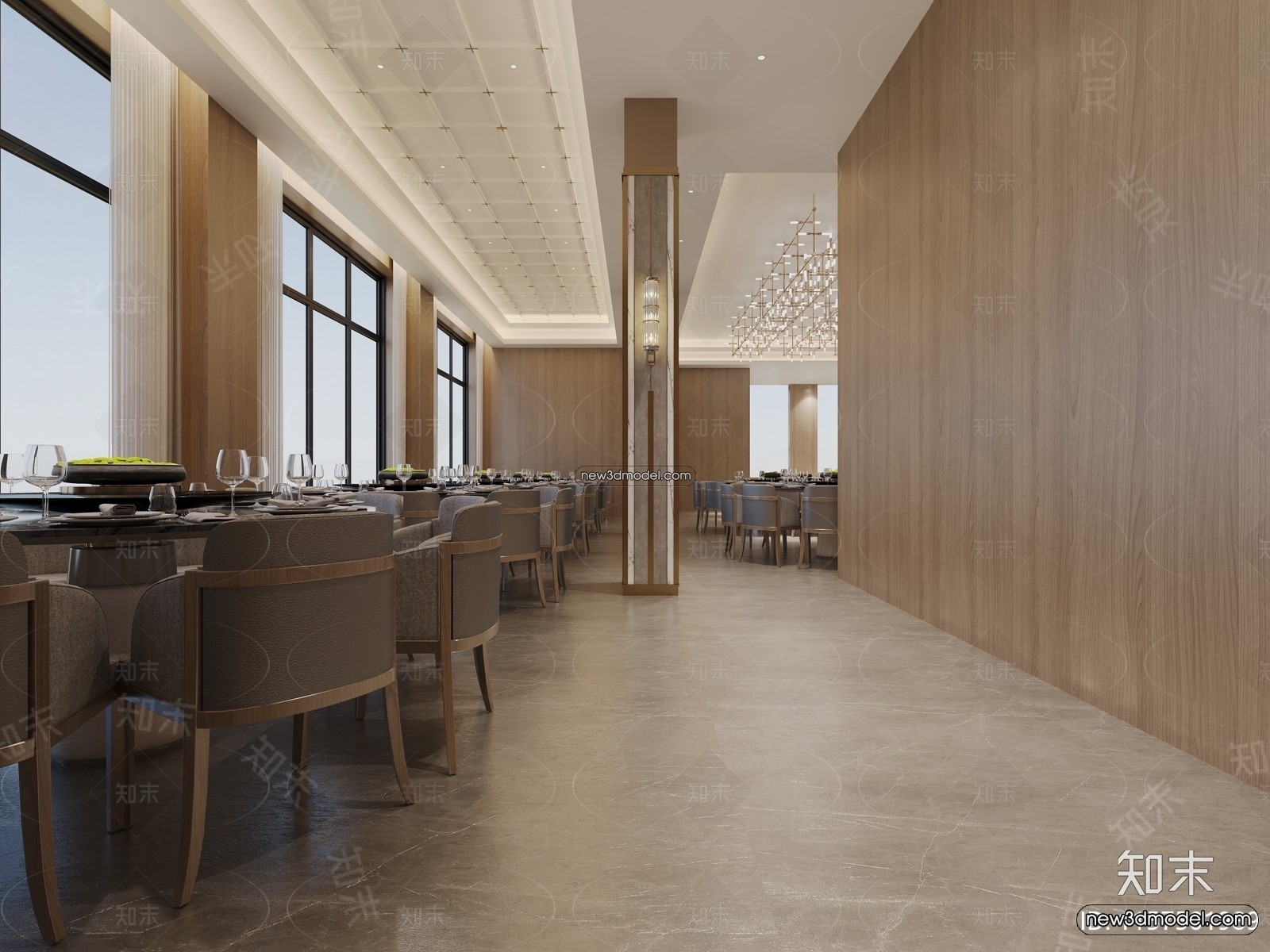 3D Model of Wedding Hall – 3D Scene – 136 – CORONA - thumbnail 2