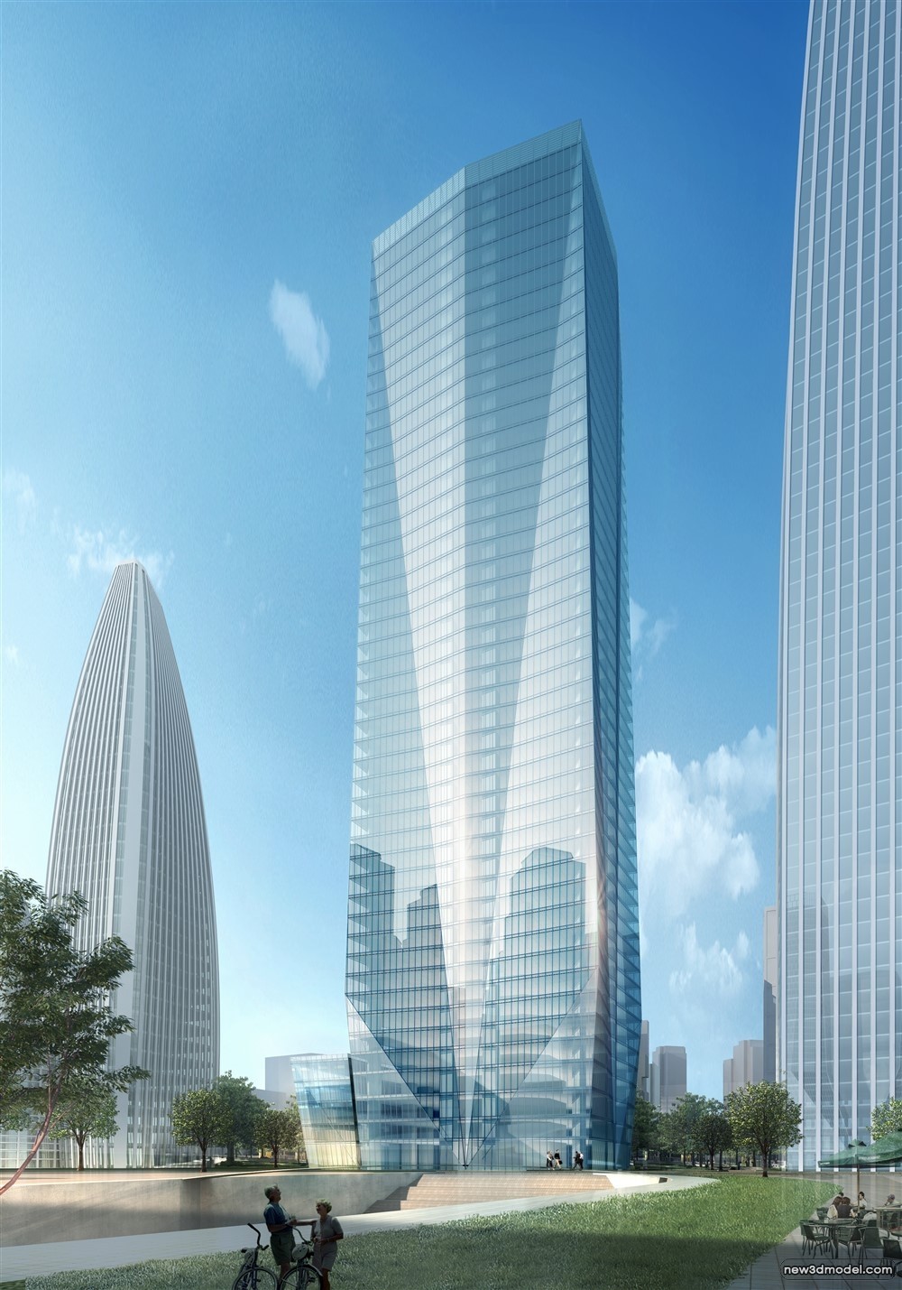 3D Models of Commercial Building – Exterior 3D Scenes – 694 – VRAY - thumbnail 2