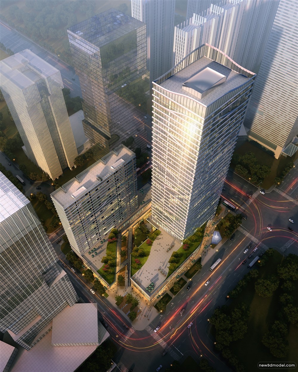 3D Models of Commercial Building – Exterior 3D Scenes – 427 – VRAY - thumbnail 2