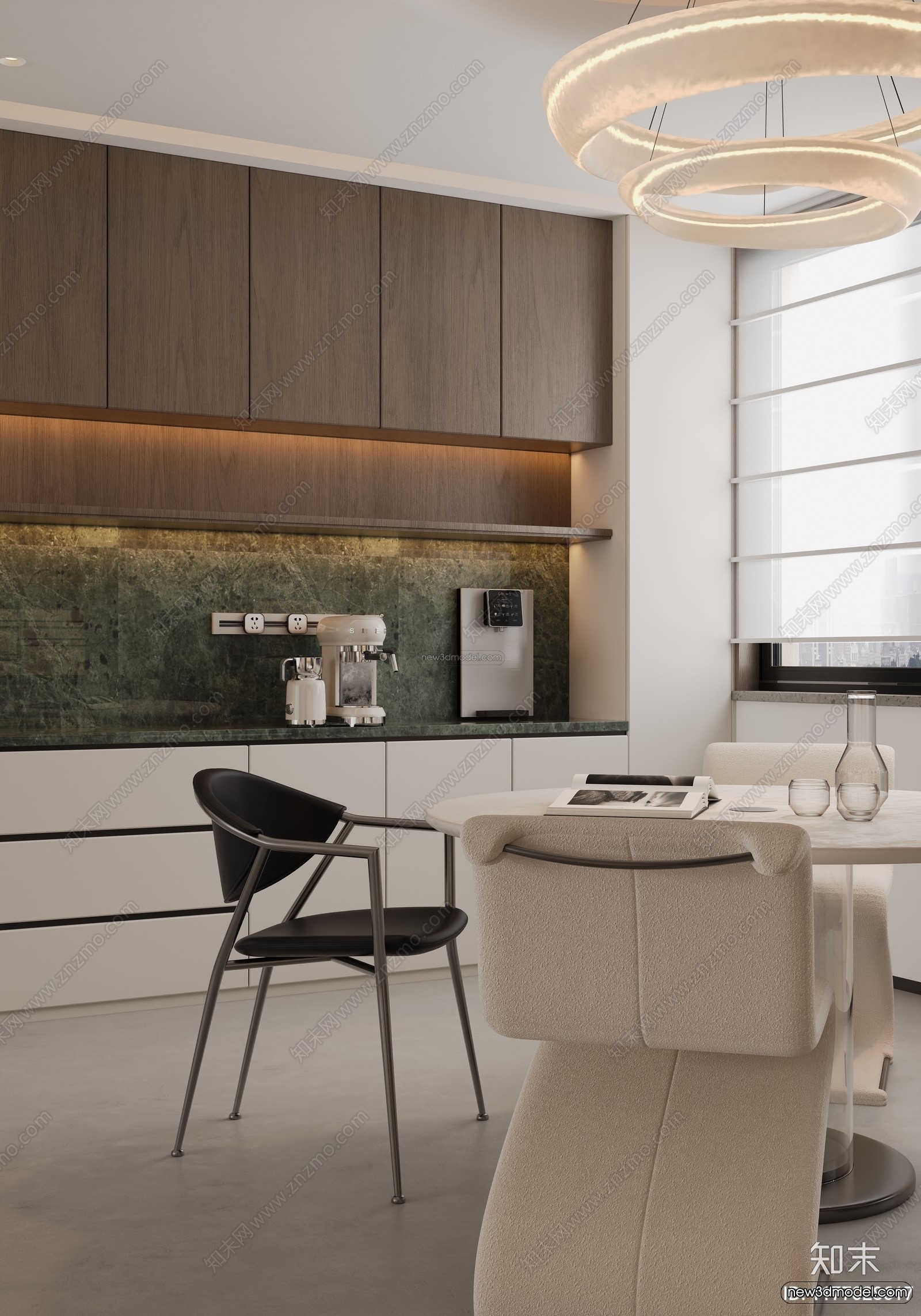 Modern Style Interior 3D Blocks and 3D Models – Living Room 3D Scene – 068 – CORONA - thumbnail 4