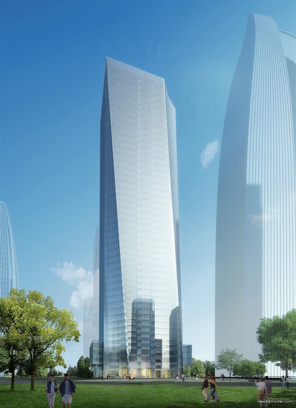 3D Models of Commercial Building – Exterior 3D Scenes – 694 – VRAY - thumbnail 4