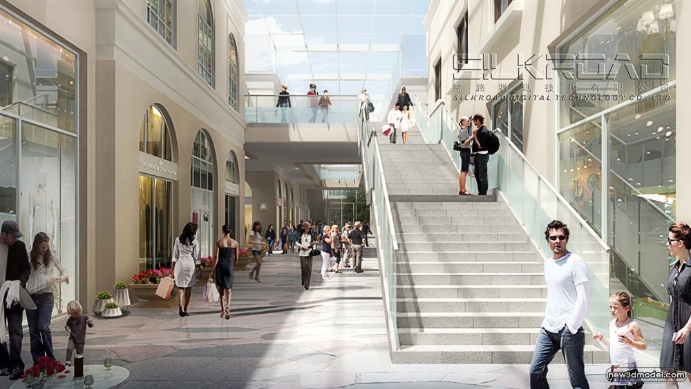 3D Models of Commercial Building – Exterior 3D Scenes – 698 – VRAY - thumbnail 2