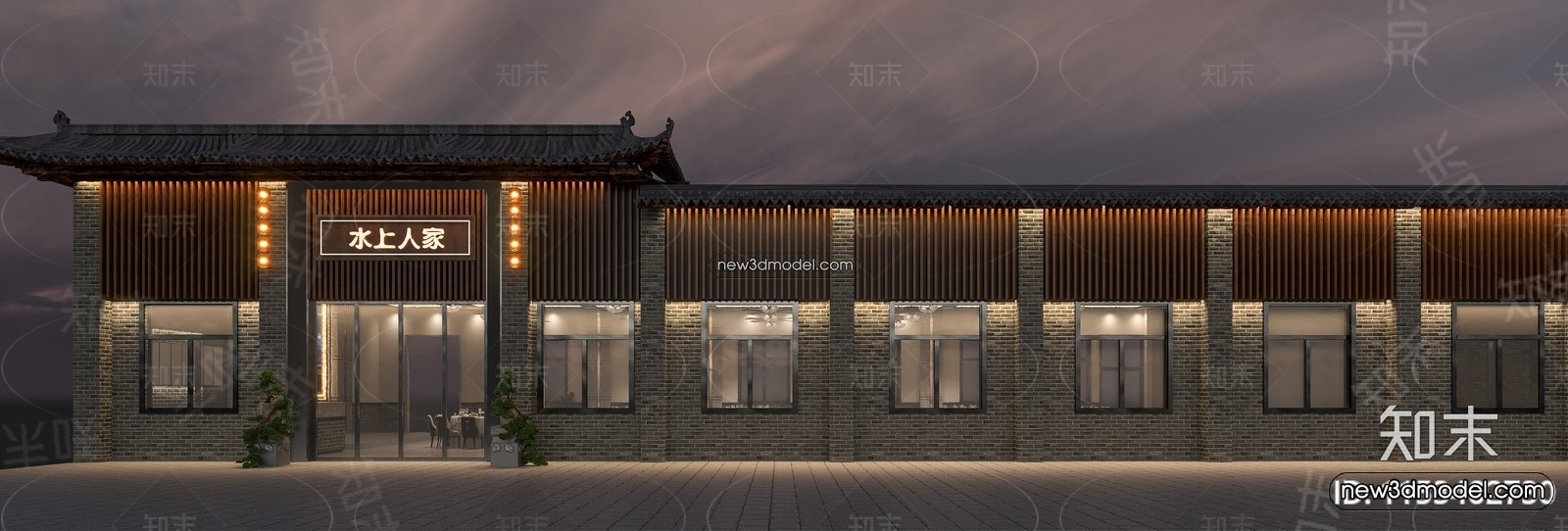 3D Model of Wedding Hall – 3D Scene – 161 – CORONA - thumbnail 2