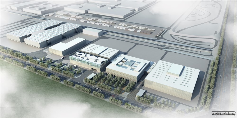 3D Models of Commercial Building – Exterior 3D Scenes – 428 – VRAY - thumbnail 2