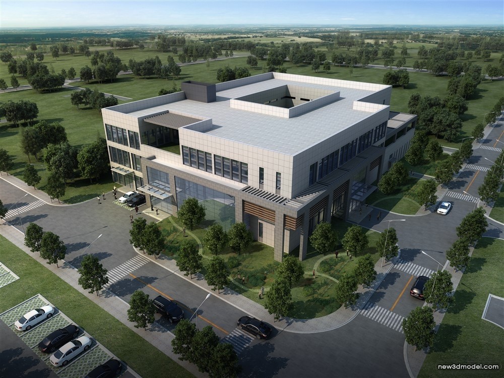 3D Models of Commercial Building – Exterior 3D Scenes – 432 – VRAY - thumbnail 2