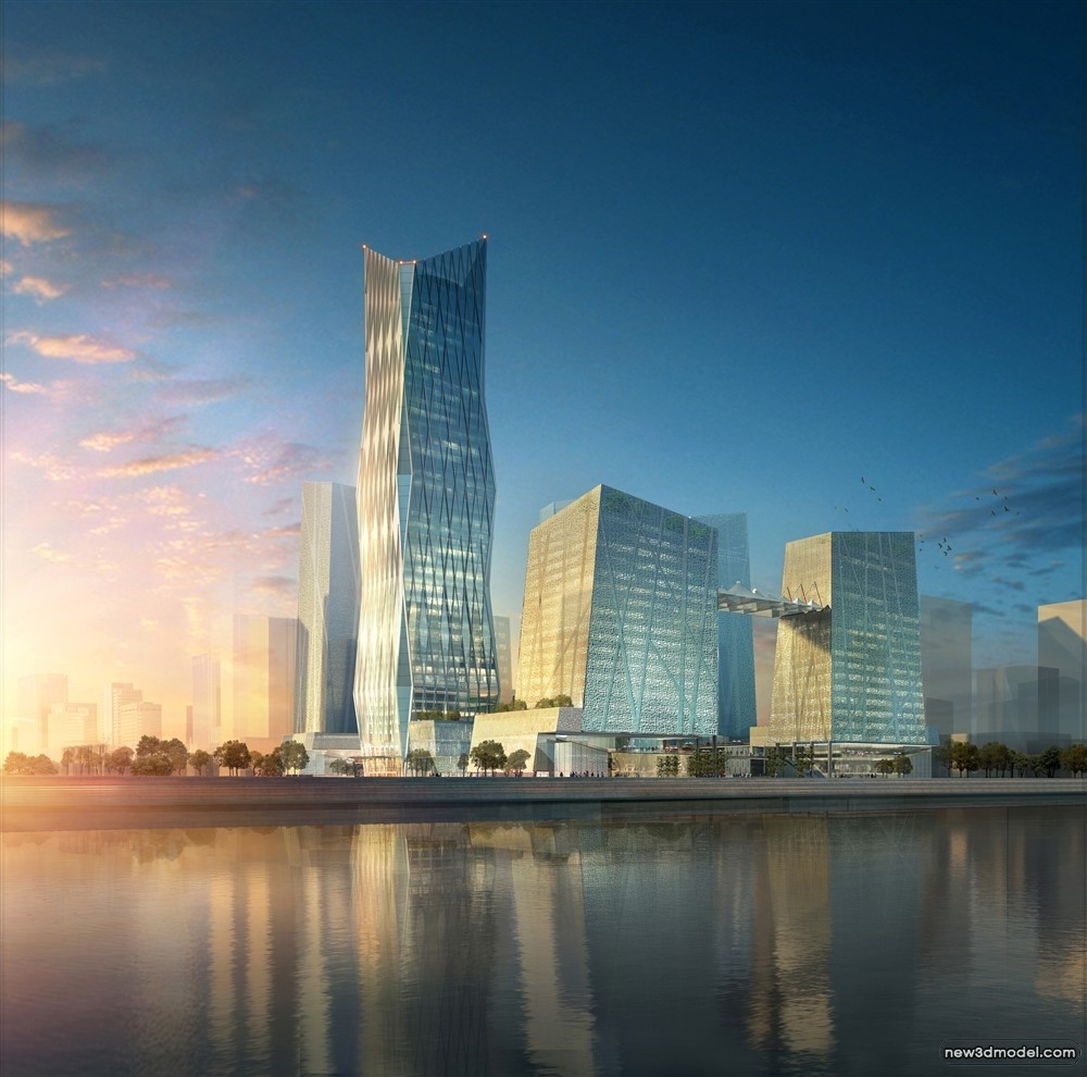 3D Models of Commercial Building – Exterior 3D Scenes – 700 – VRAY - thumbnail 4
