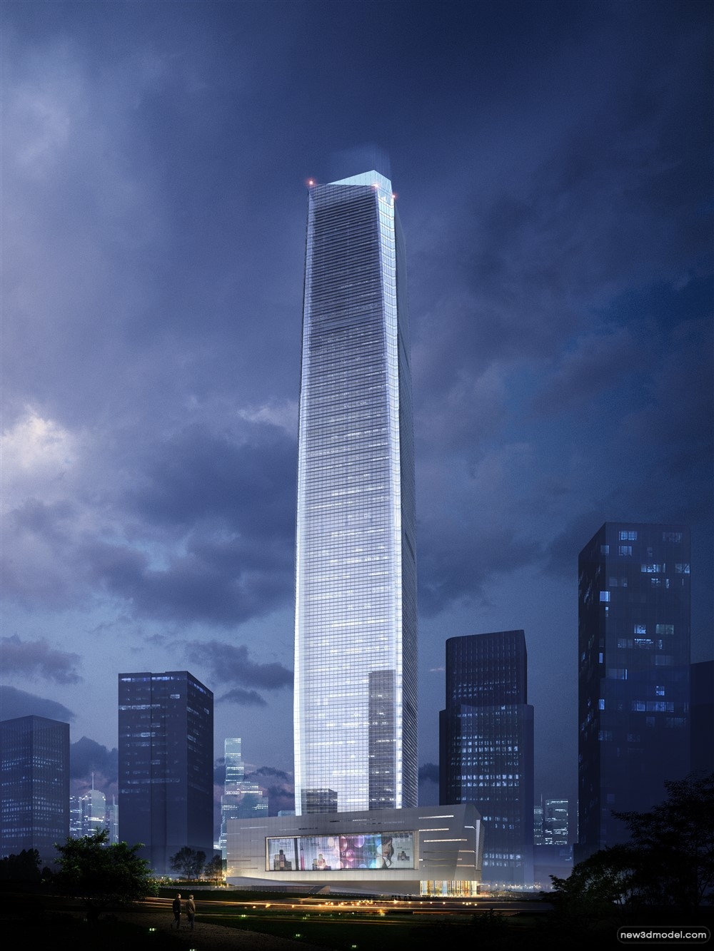 3D Models of Commercial Building – Exterior 3D Scenes – 571 – VRAY - thumbnail 2