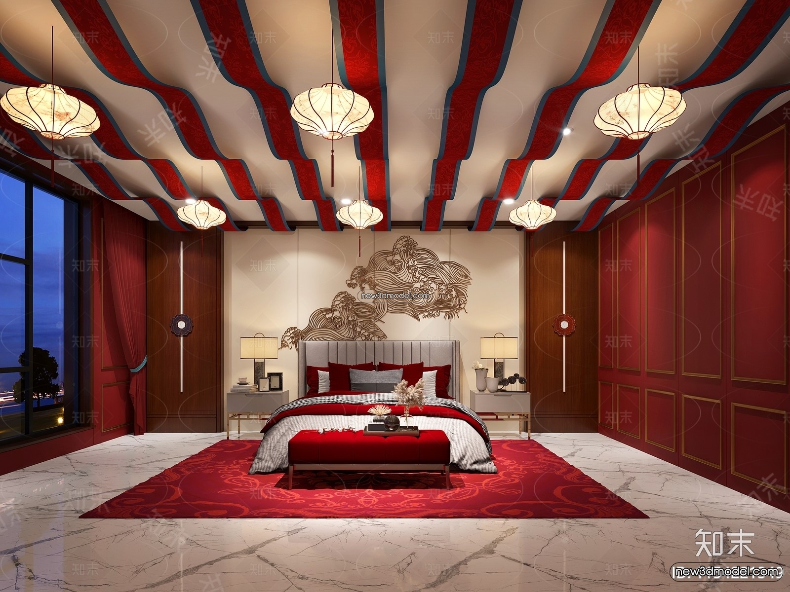 3D Model of Wedding Hall – 3D Scene – 006 – VRAY - thumbnail 3