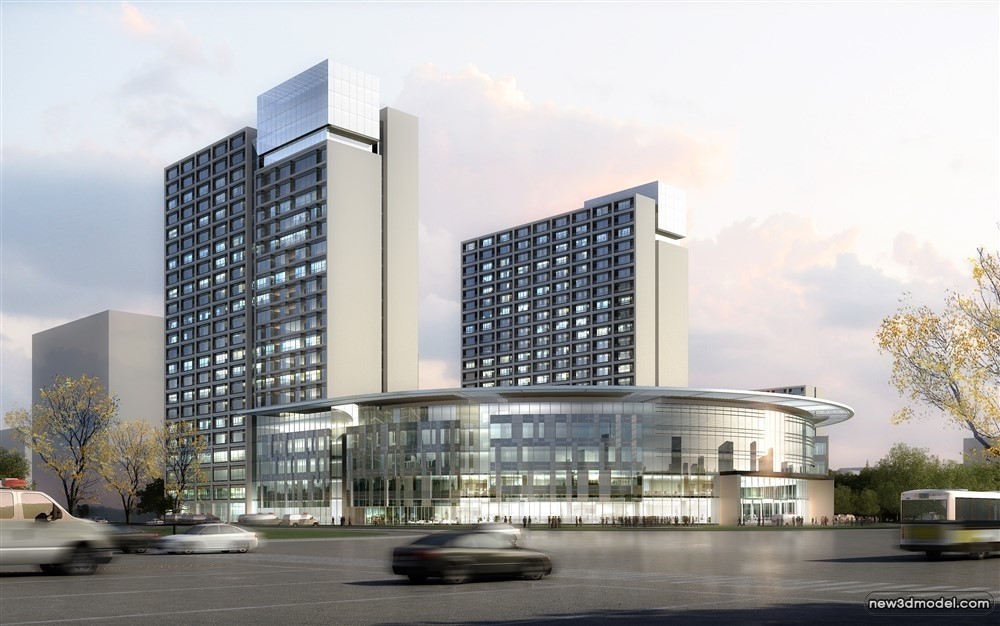 3D Models of Commercial Building – Exterior 3D Scenes – 707 – VRAY - thumbnail 5
