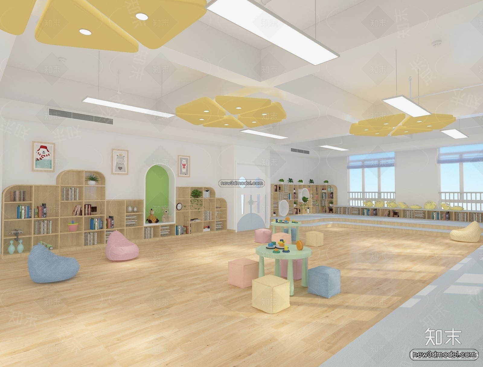Interior 3D Model of Kindergarten – 3D Scene – 081 – VRAY - thumbnail 3