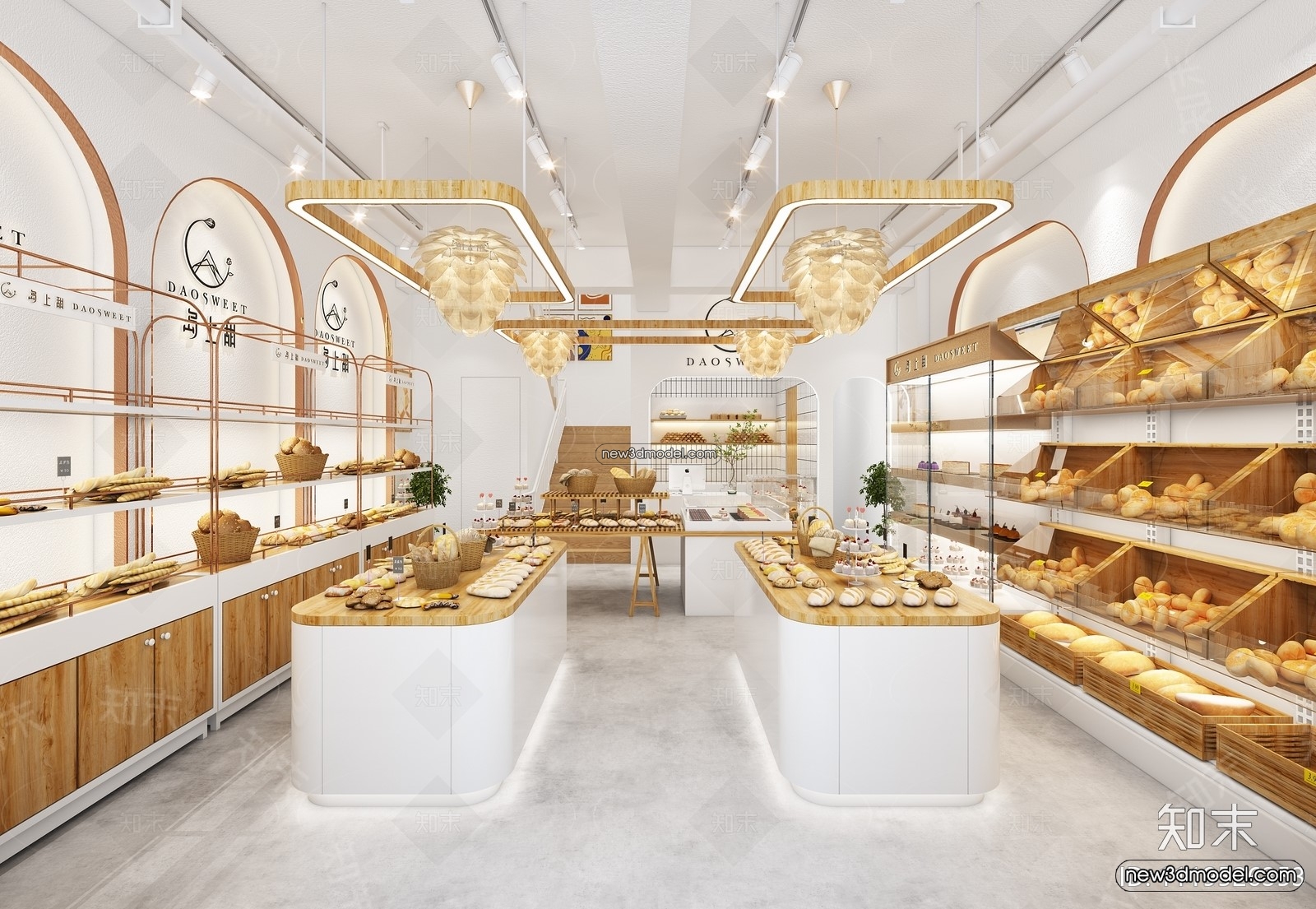 Restaurant and Fastfood 3D Scene – 3D Blocks – 294 – VRAY - thumbnail 2
