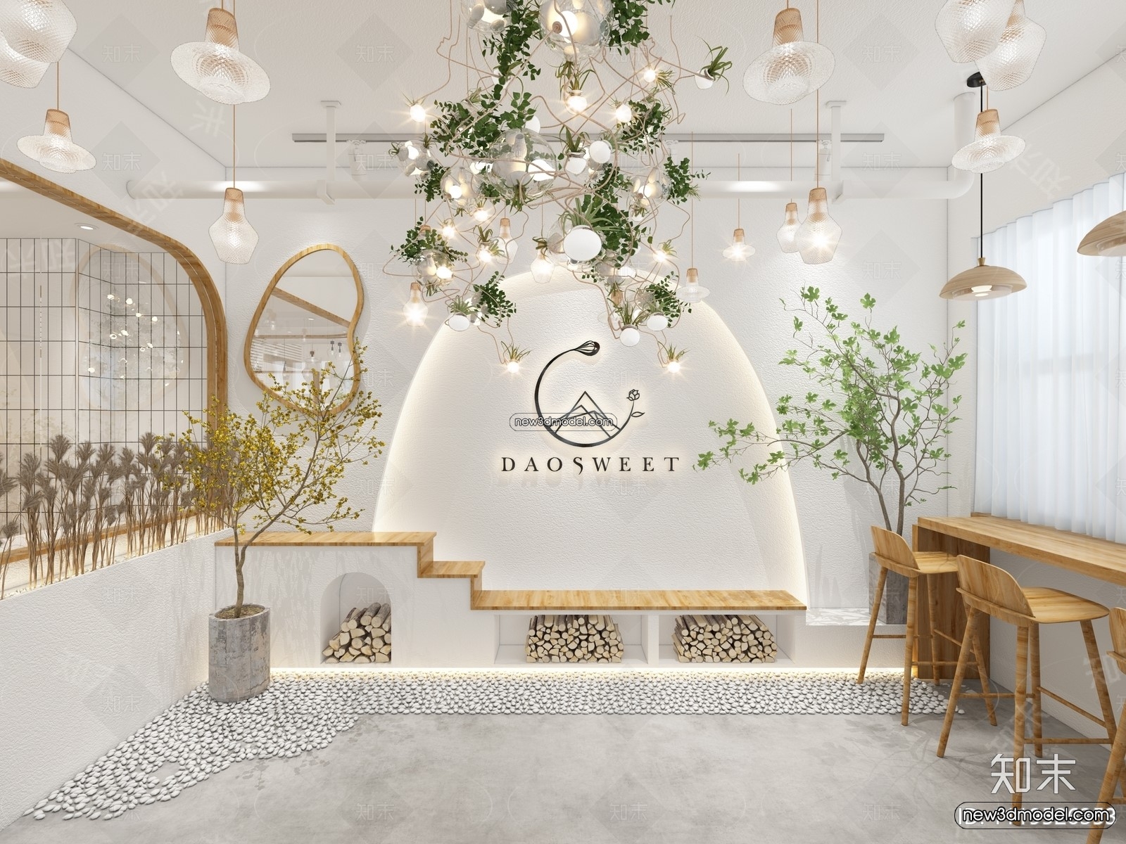 Restaurant and Fastfood 3D Scene – 3D Blocks – 294 – VRAY - thumbnail 4