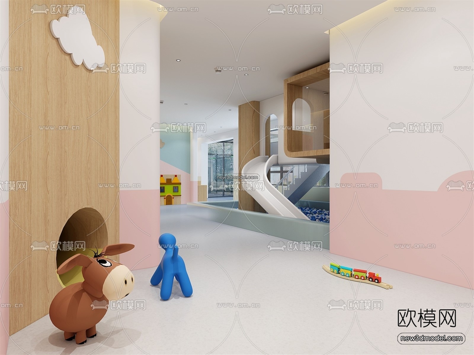 Interior 3D Model of Kindergarten – 3D Scene – 089 – VRAY - thumbnail 5