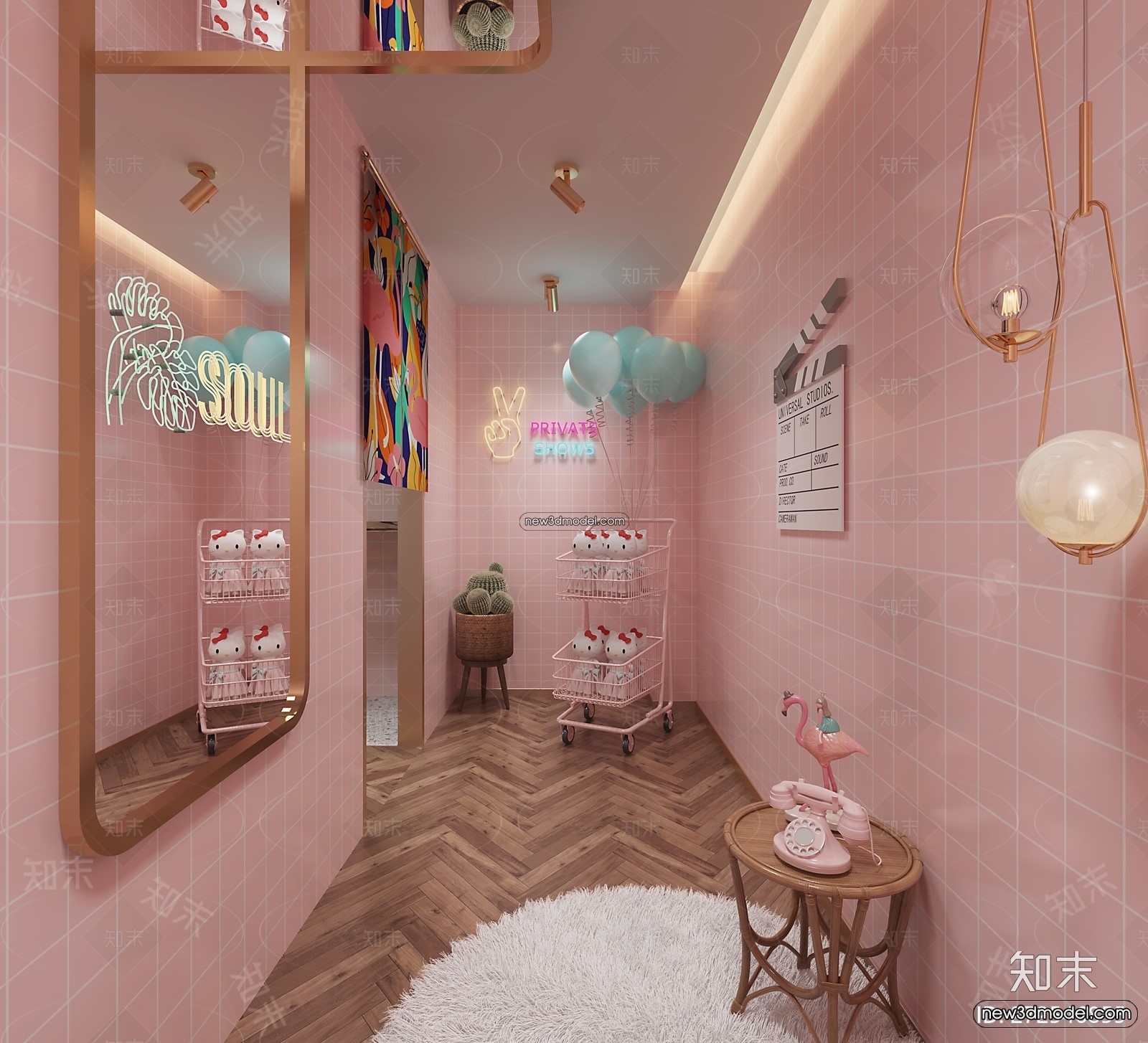 Restaurant and Fastfood 3D Scene – 3D Blocks – 300 – VRAY - thumbnail 3
