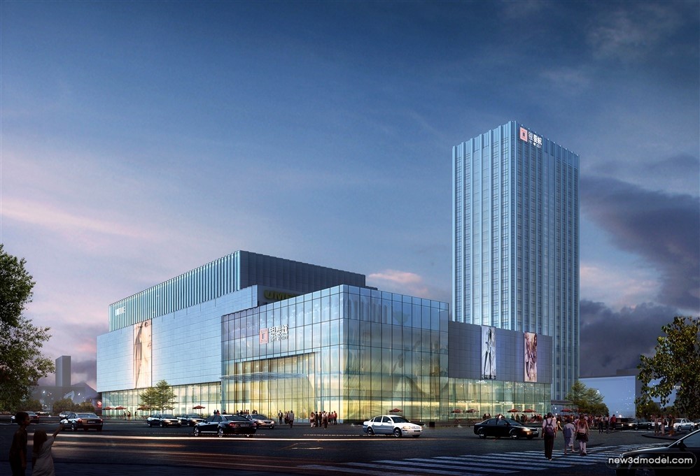 3D Models of Commercial Building – Exterior 3D Scenes – 719 – VRAY - thumbnail 4