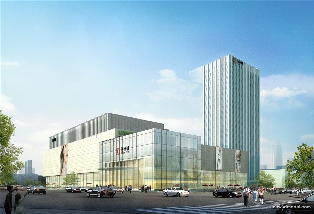 3D Models of Commercial Building – Exterior 3D Scenes – 719 – VRAY - thumbnail 2
