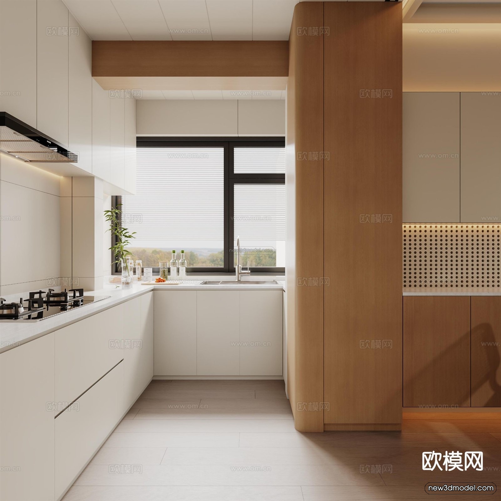 Modern Style Interior 3D Blocks and 3D Models – Living Room 3D Scene – 106 – CORONA - thumbnail 3