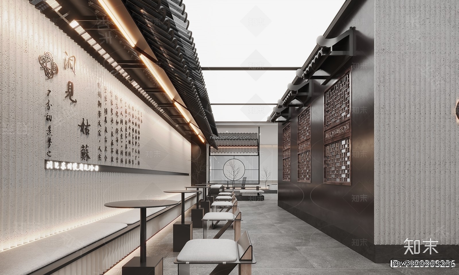Restaurant and Fastfood 3D Scene – 3D Blocks – 307 – VRAY - thumbnail 3