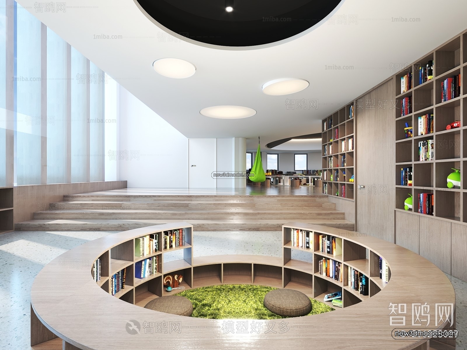 Interior 3D Model of Kindergarten – 3D Scene – 112 – VRAY - thumbnail 2
