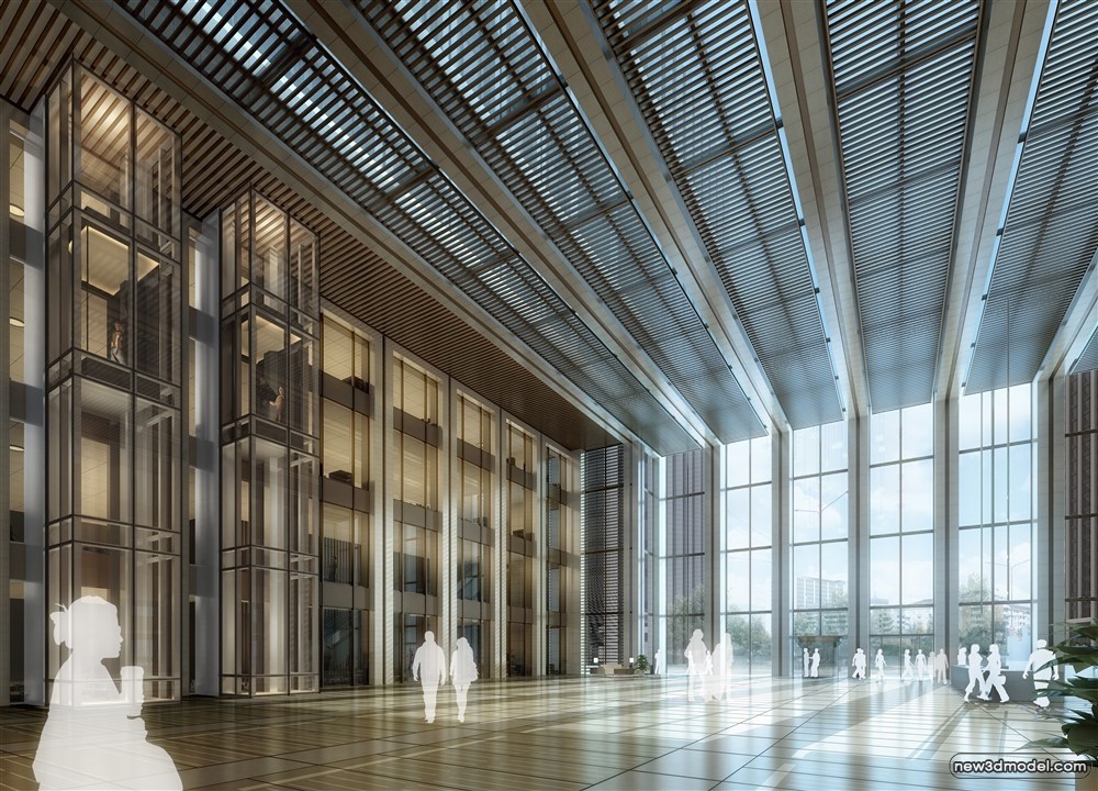 3D Models of Commercial Building – Exterior 3D Scenes – 721 – VRAY - thumbnail 3