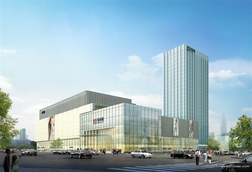 3D Models of Commercial Building – Exterior 3D Scenes – 728 – VRAY - thumbnail 2