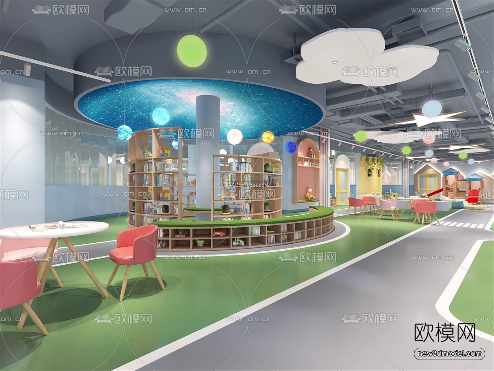 Interior 3D Model of Kindergarten – 3D Scene – 003 – VRAY - thumbnail 2
