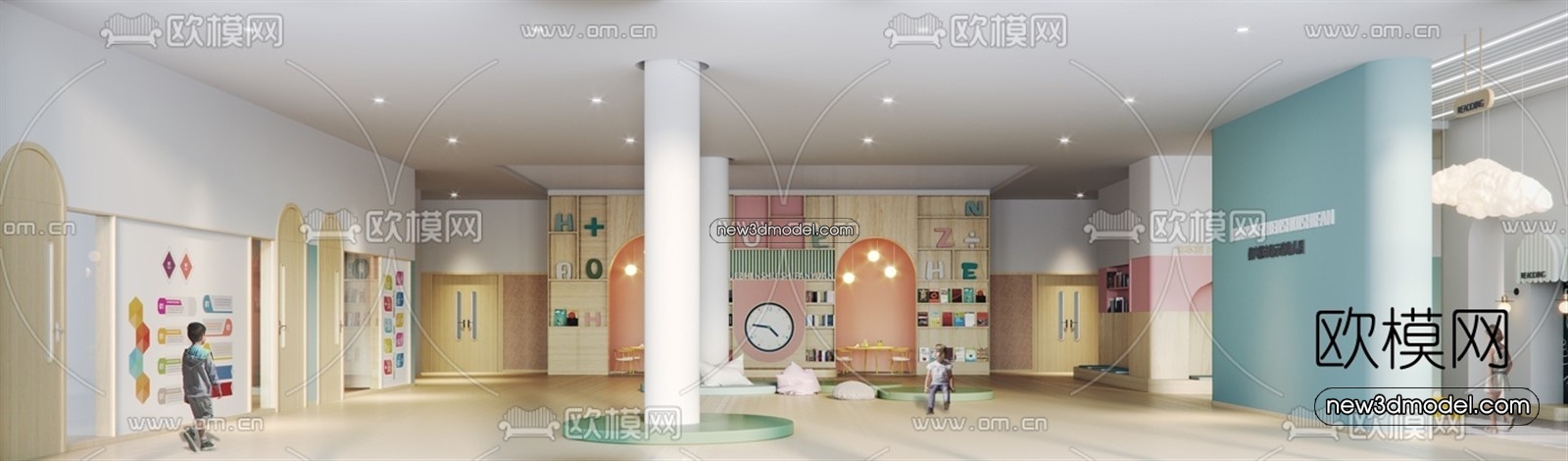 Interior 3D Model of Kindergarten – 3D Scene – 014 – VRAY - thumbnail 2