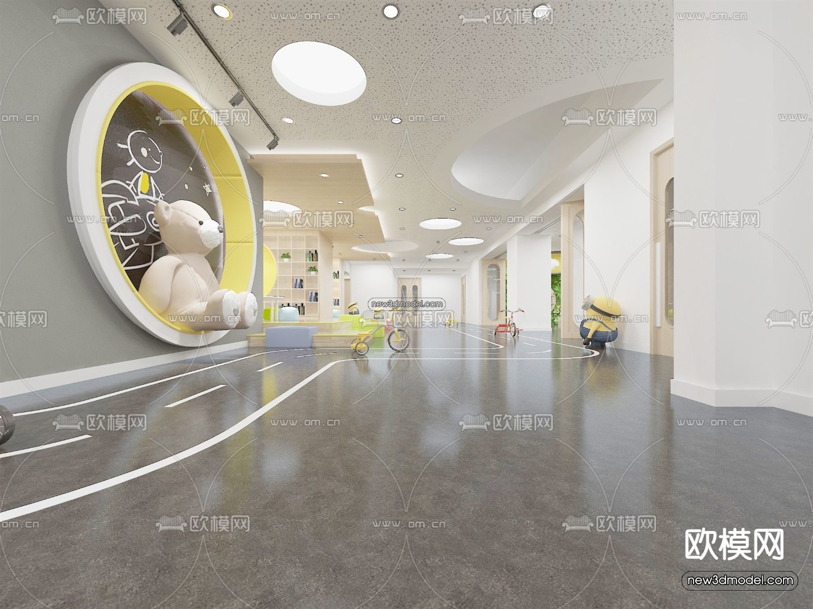 Interior 3D Model of Kindergarten – 3D Scene – 017 – VRAY - thumbnail 3