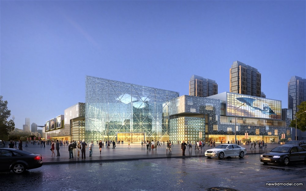 3D Models of Commercial Building – Exterior 3D Scenes – 549 – VRAY - thumbnail 2