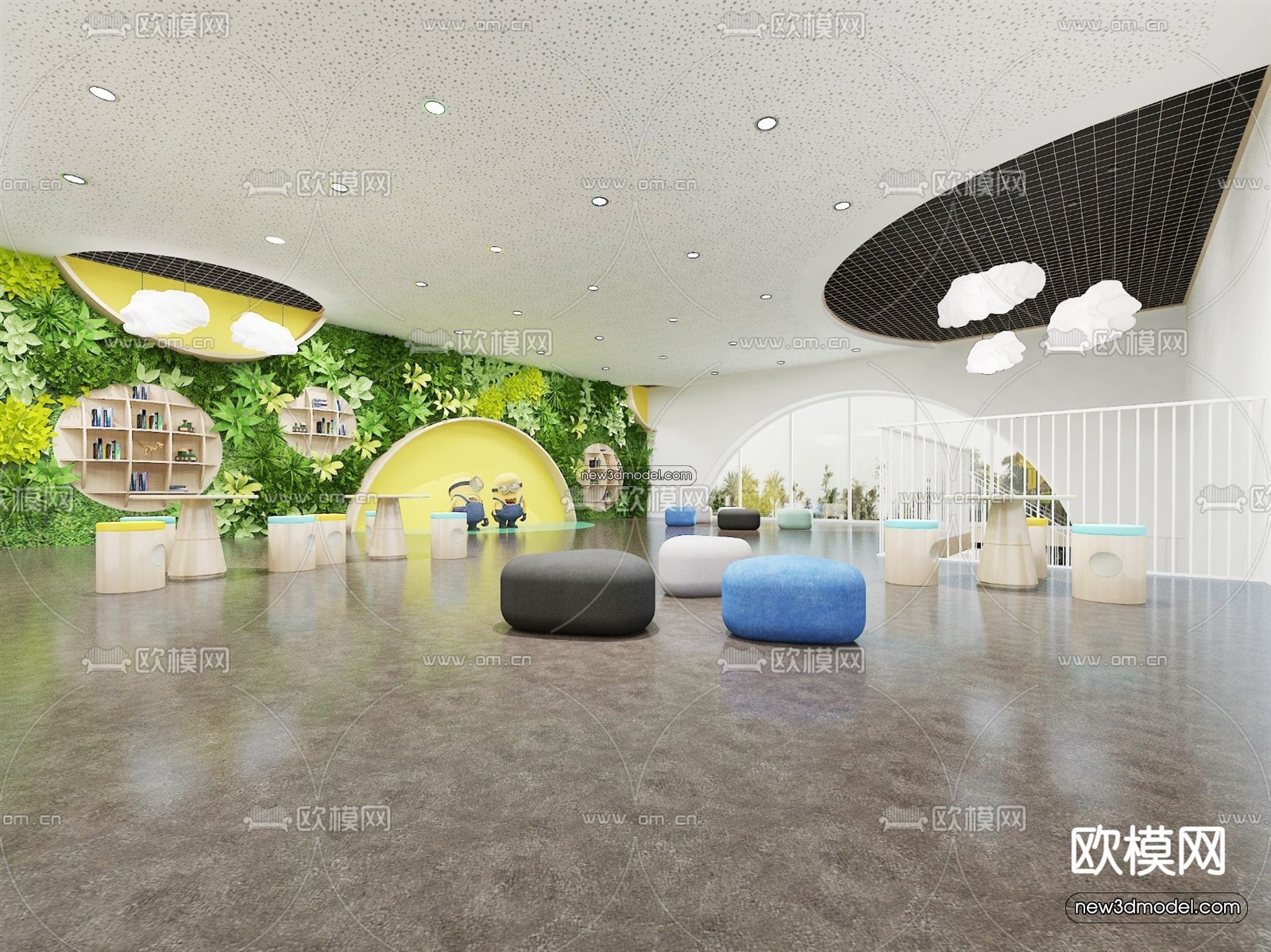 Interior 3D Model of Kindergarten – 3D Scene – 017 – VRAY - thumbnail 2