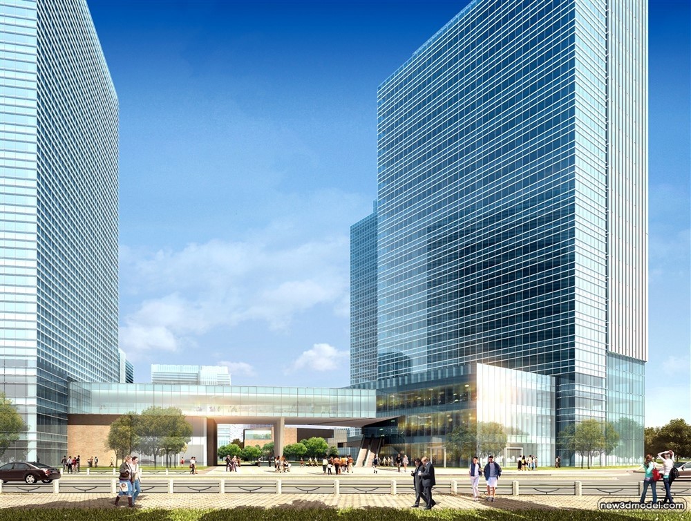 3D Models of Commercial Building – Exterior 3D Scenes – 738 – VRAY - thumbnail 4