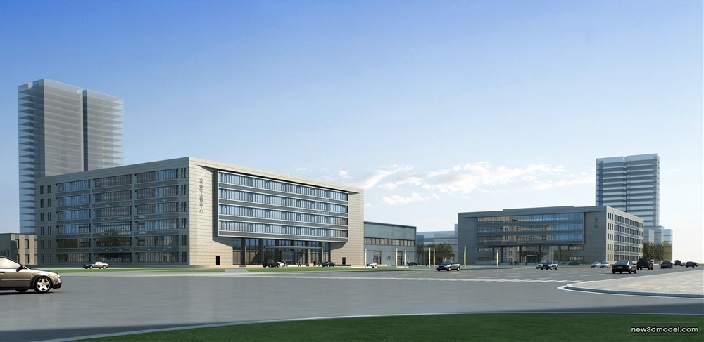 3D Models of Commercial Building – Exterior 3D Scenes – 741 – VRAY - thumbnail 2