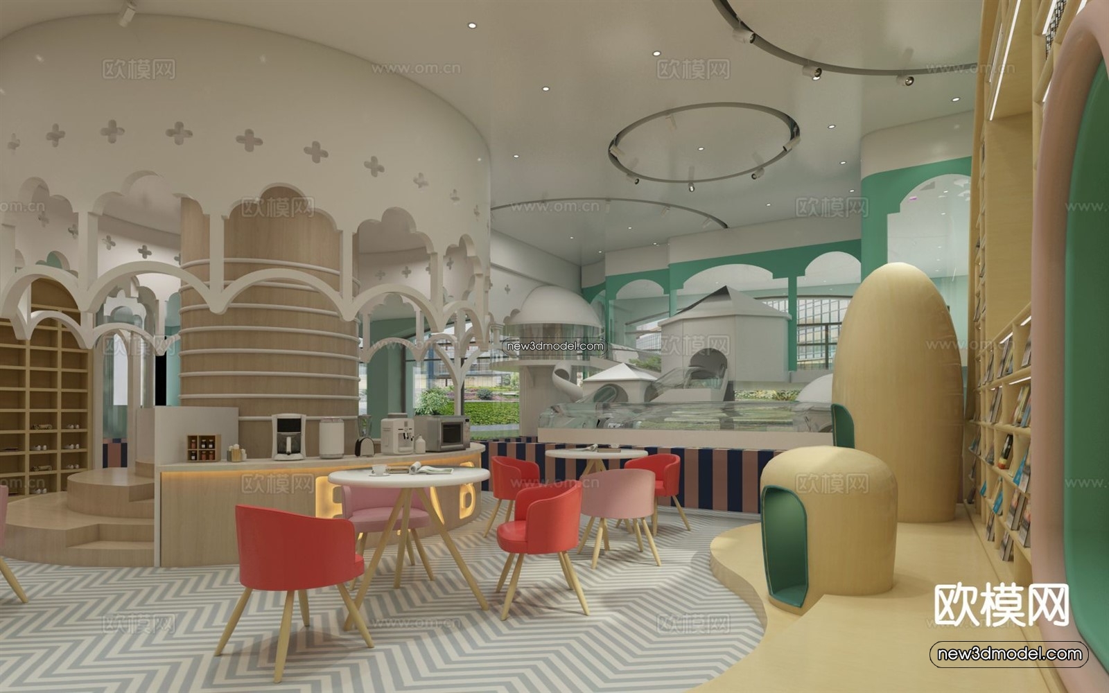 Interior 3D Model of Kindergarten – 3D Scene – 029 – VRAY - thumbnail 3