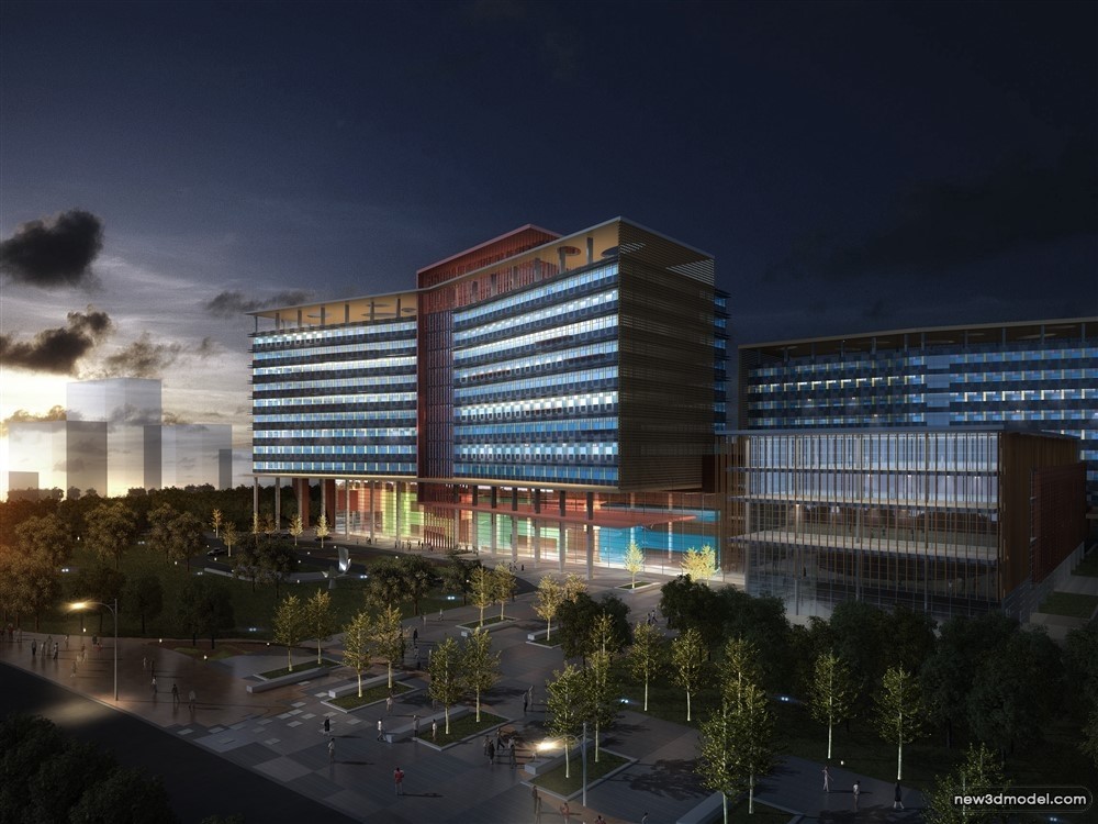 3D Models of Commercial Building – Exterior 3D Scenes – 743 – VRAY - thumbnail 5