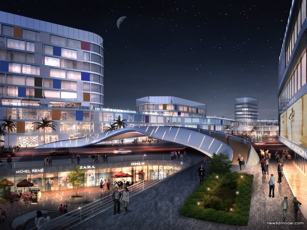 3D Models of Commercial Building – Exterior 3D Scenes – 744 – VRAY - thumbnail 4