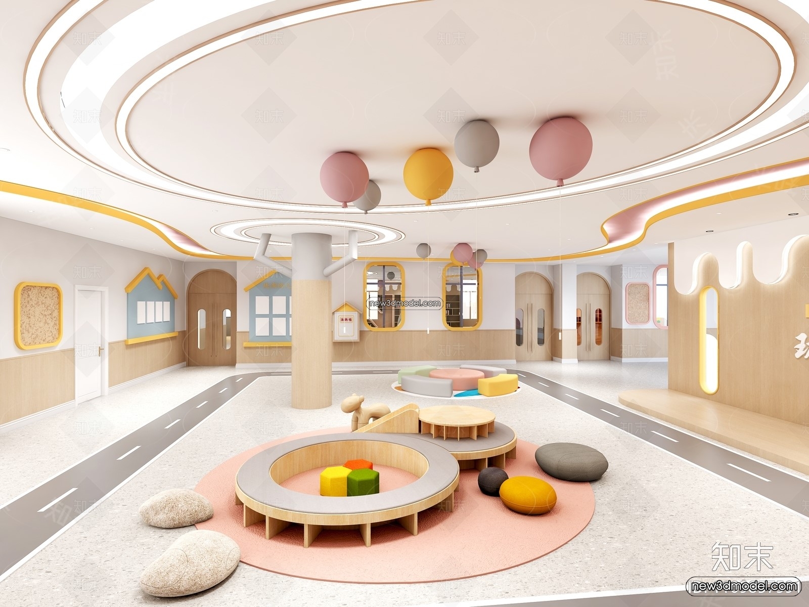 Interior 3D Model of Kindergarten – 3D Scene – 045 – VRAY - thumbnail 3