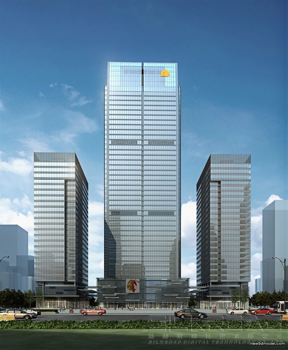 3D Models of Commercial Building – Exterior 3D Scenes – 275 – VRAY - thumbnail 2