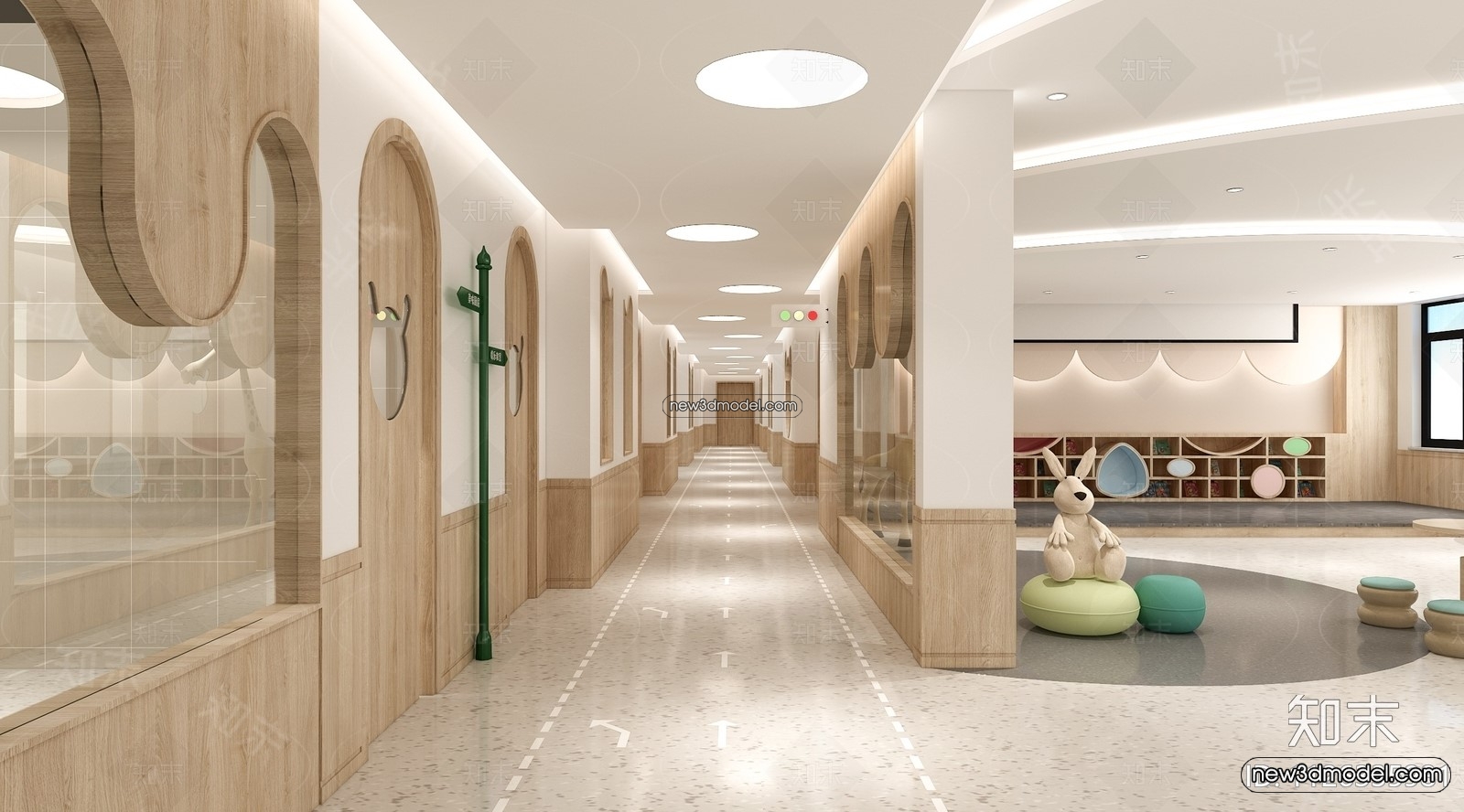 Interior 3D Model of Kindergarten – 3D Scene – 013 – VRAY - thumbnail 2