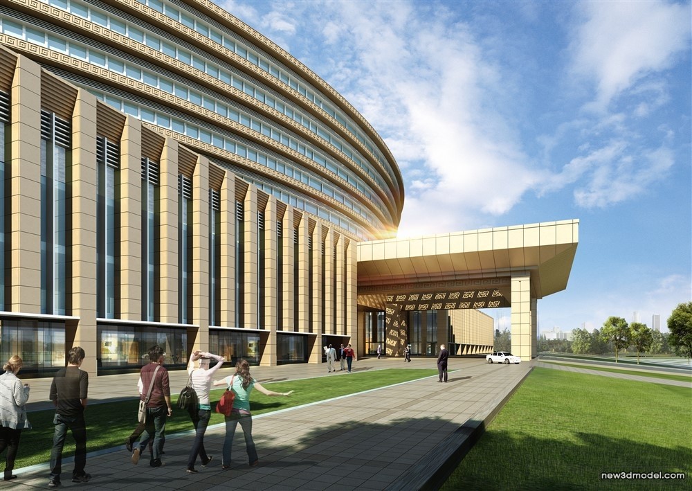 3D Models of Commercial Building – Exterior 3D Scenes – 276 – VRAY - thumbnail 4