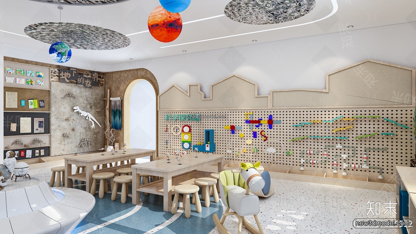 Interior 3D Model of Kindergarten – 3D Scene – 044 – VRAY - thumbnail 3